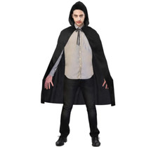 90cm plain black cloak - cloak, cape