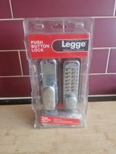Legge push button lock silver - lock,