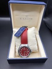 Edox Delfin 20 Red Dial Quartz