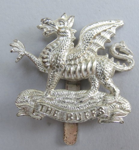 Military silvered cap badge - military,