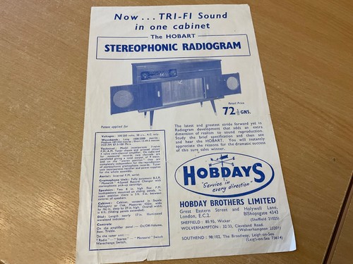 1950 hobart stereophonic - c,