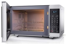 Sharp YC-MG51U-S Silver 25L 900W Microwave with 1000W Grill and Touch Control