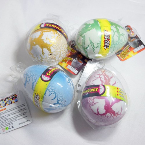 Dinosaur egg toy cracked - cracked, white