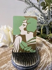 Rare Art Deco Lady Playing