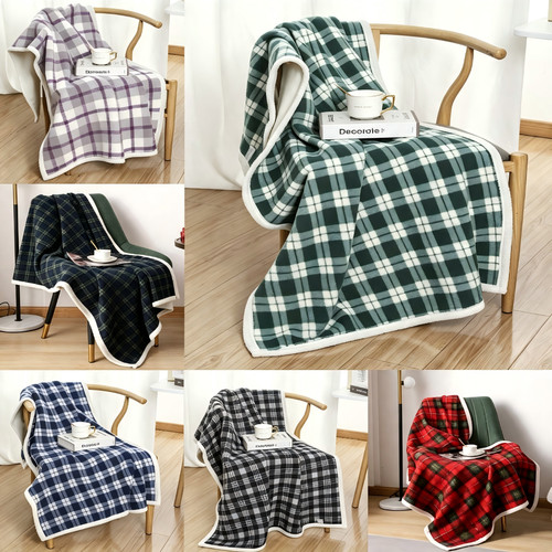 Cosy scottish tartan sherpa - scottish,