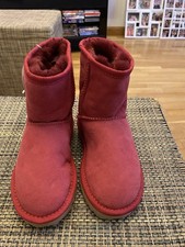 UGG Australia Red Kids Girls Boots UK 12/13