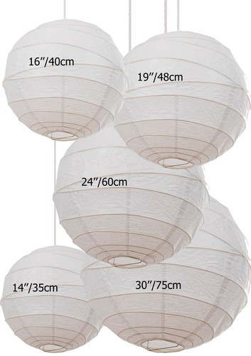 White paper lamp shades - paper,