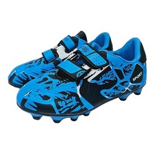 Kids Blue Football Boots Training Shoes Trainers Junior Soccer Astro Turf New