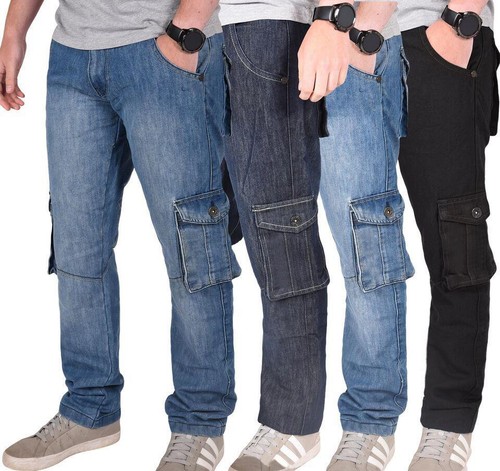 Mens cargo combat jeans - cargo, casual