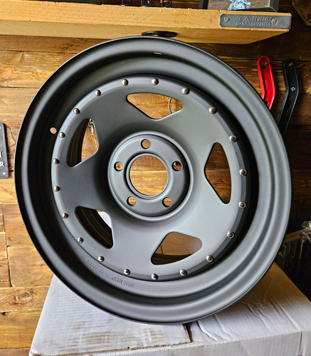 New john red steel wheels - john,