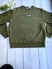 Levi’s Standard Graphic  Round Neck Sweatshirt Green Size M Used