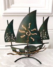 Green/Gold Colour Metal Ship