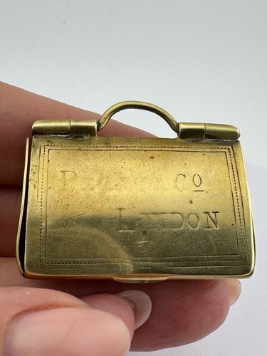 Antique brass vesta - antique,