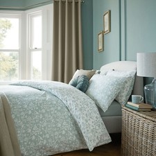 Laura Ashley Green Floral Duvet Cover Set