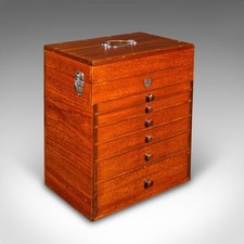 Antique Specimen Collector's Chest of Drawers, English, Artist's Case, Edwardian