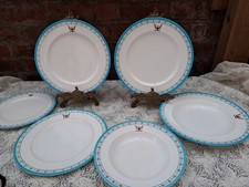 Antique Copeland  Turquoise & gold D2083 dinner service *For display only*
