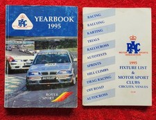 1995 RAC British Motor Sports COMPETITORS YEARBOOK & FIXTURE LIST CLUB CIRCUITS
