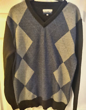 Men's Headland Blue Medium Argyle Diamond Jumper