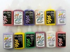 DYLON 3D FABRIC CLOTHES CRAFT PAINT ULTIMATE SET OF 12 PAINTS