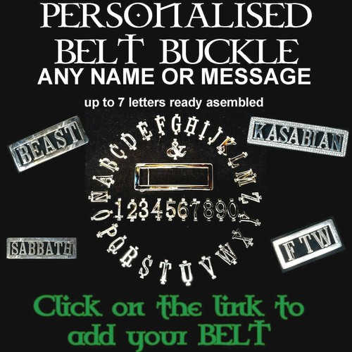 Personalised belt buckle - belt,