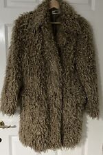 Shaggy Yeti Teddy Fluffy Double Breasted Retro Coat Beige Rock Punk Oversized 10