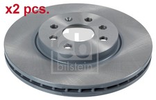 X2 PCS FRONT BRAKE DISC ROTOS X2 PCS SET 28167 FEBI BILSTEIN I