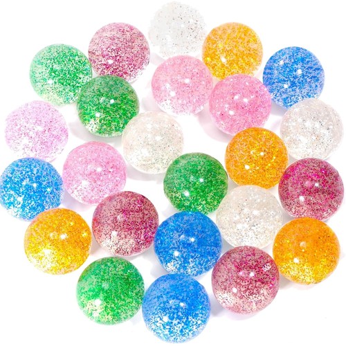 Sparkling 24pcs bouncy - 24pcs, balls