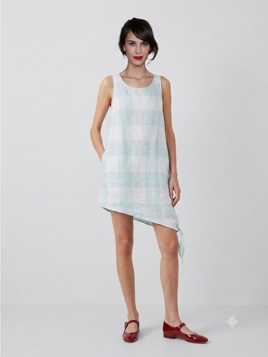 Chalet gingham sleeveless - chalet,