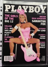 Playboy Magazine October 1996 Samantha Fox Vintage