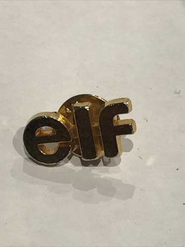 Elf fuel pin badge - elf,