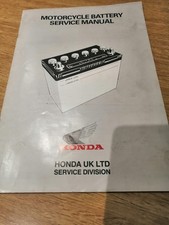 HONDA BATTERY SERVICE MANUAL ALL MODELS VINTAGE MOTORBIKE GARAGE CLEARANCE