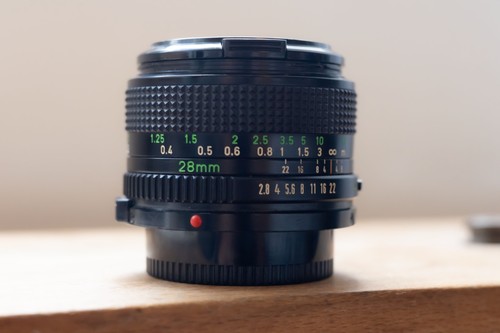 Canon 28mm 8 - fd, f2.8
