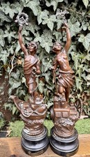 French Pair of spelter figures