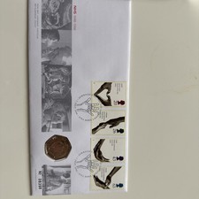 1998 UK 50p Coin & Stamp Cover