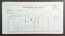 1894 Cambrian Railways Parcels