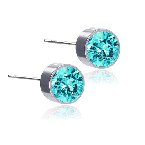 6mm crystal stud - 6mm, earrings