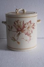 VICTORIAN PRESERVE/CHEESE POT BY E M & Co EDGE,MALKIN & Co Edge JAPAN PATTERN.