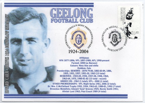 2004 afl edward carji greeves - carji,