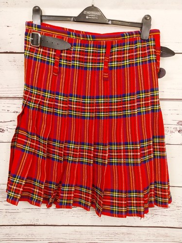 Red tartan kilt - -, acrylic