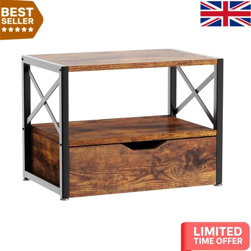 Rustic brown tier printer - brown, 2-tier