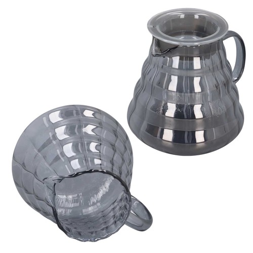 700ml gray stripe glass coffee - gray,