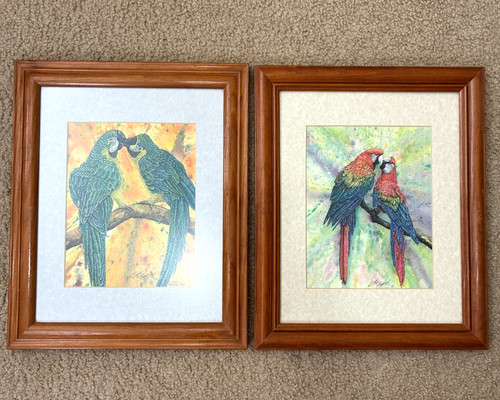 Macaws watercolor prints - 2,