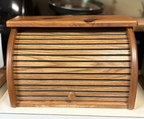 Vintage pine wood roll - wood, roll-top