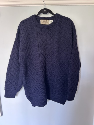 Aran sweater marker navy - marker,