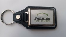 PENNINE FOLDING CAMPER CARAVAN LOGO LEATHER KEYRING spare Parts gift