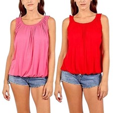 New Ladies Jersy Bubble Vest