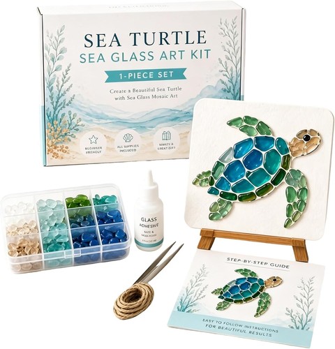 Diy sea glass mosaic - mosaic, art