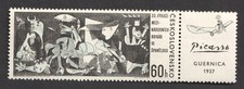 Czechoslovakia Picasso International Brigade Spain 1966 MNH Stamp + Label. Art