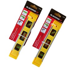 2x Magnetic Spirit Level 9 Inch 230mm DIY Builders Trade Small Torpedo Bubble