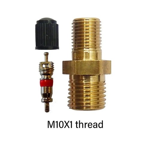 Brass schrader valve - 1/4, npt